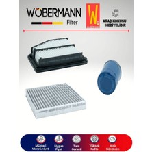 Wöbermann Honda Civic 1.6 Fb7 Filtre Bakım Seti 2013-2016 3lü Karbonlu