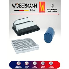 Wöbermann Honda Civic 1.6 Fd6 Filtre Bakım Seti 2007-2012 3lü Karbonlu