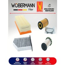 Wöbermann Vw Passat 2.0 Tdı Filtre Bakım Seti 2011-2014 4lü Karbonlu