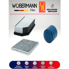Wöbermann Hyundai I20 1.4 Filtre Bakım Seti 2009-2013 3lü Karbonlu
