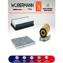 Wöbermann Kia Rio 1.5 Crdı Filtre Bakım Seti 2005-2011 3lü Karbonlu
