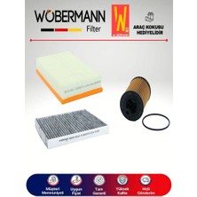 Wöbermann Vw Transporter T5 2.5 Tdı Filtre Bakım Seti 2004-2009 3lü Karbonlu