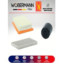 Wöbermann Fiat Bravo 1.6 Filtre Bakım Seti 1998-2003 3lü Karbonlu