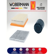 Wöbermann Nissan Qashqai 1.6 Filtre Bakım Seti 2007-2013 3lü Karbonlu