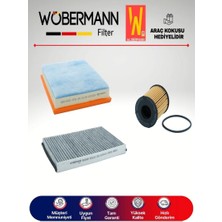 Wöbermann Opel Astra H 1.3 Cdtı Filtre Bakım Seti 2005-2013 3lü Karbonlu