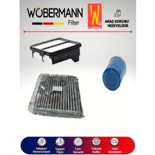 Wöbermann Honda Jazz 1.4 Filtre Bakım Seti 2009-2014 L13Z 3lü Karbonlu
