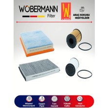 Wöbermann Opel Astra H 1.3 Cdtı Filtre Bakım Seti 2005-2013 4lü Karbonlu