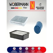 Wöbermann Mitsubishi Lancer 1.6 Filtre Bakım Seti 2010-2015 3lü Karbonlu
