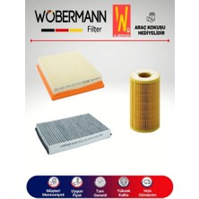 Wöbermann Opel Astra G 1.7 Dti Filtre Bakım Seti 2001-2005 3lü Karbonlu