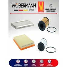 Wöbermann Opel Combo C 1.3 Cdtı Filtre Bakım Seti 2005-2011 4lü Karbonlu