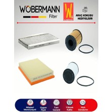 Wöbermann Opel Corsa C 1.3 Cdtı Filtre Bakım Seti 4lü Karbonlu