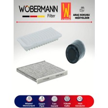 Wöbermann Toyota Yaris 1.3 Filtre Bakım Seti 1999-2002 3lü Karbonlu