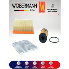 Wöbermann Opel Corsa E 1.3 Cdtı Filtre Bakım Seti 2015-2018 3lü Karbonlu