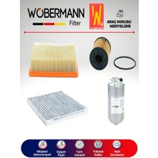 Wöbermann Opel Corsa E 1.3 Cdtı Filtre Bakım Seti 2015-2018 4lü Karbonlu