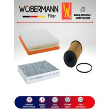 Wöbermann Opel Insignia 1.6 Turbo Filtre Bakım Seti 2008-2015 3lü Karbonlu