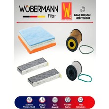 Wöbermann Peugeot 3008 1.6 Filtre Bakım Seti 2016-2020 4lü Karbonlu