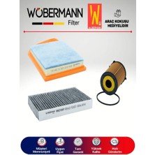 Wöbermann Peugeot 508 1.6 Hdı Filtre Bakım Seti 2010-2014 3lü Karbonlu