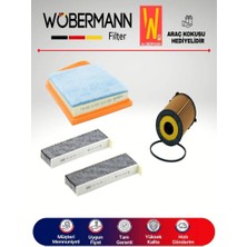 Wöbermann Peugeot Partner 1.6 Hdı E5 2011 Üzeri Filtre Bakım Seti 3lü Karbonlu