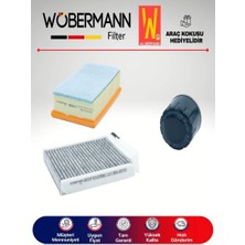 Wöbermann Renault Clio 3 1.5 Dcı Filtre Bakım Seti 2005-2012 3lü Karbonlu
