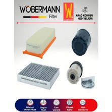 Wöbermann Renault Clio 4 1.5 Dcı Filtre Bakım Seti 2012-2016 4lü Karbonlu