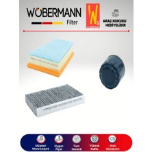 Wöbermann Renault Megane 3 1.5 Dcı Filtre Bakım Seti 2008-2015 3lü Karbonlu