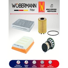 Wöbermann Fiat Egea 1.3 1.6 Euro6 Filtre Bakım Seti 2016-2020 4K