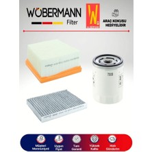 Wöbermann Ford Fiesta 1.25 1.4 1.6 Benzinli Filtre Bakım Seti 2009-2017 3k