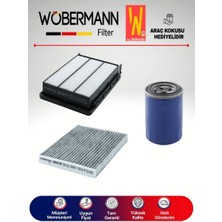 Wöbermann Hyundai Tucson 1.6 Gdi T-Gdi Filtre Bakım Seti 2016-2020 3k