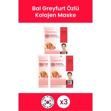 Dermal Aydınlatıcı ve Canlandırıcı Bal Greyfurt Kolajen Özlü Maske 23 gr 3 Adet