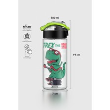 Renga Saga Desenli 500 ml Tritan Çocuk Matara 912014 Siyah