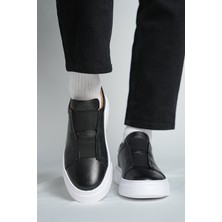 Faruk Balkanas Gogh Model Lastikli Detaylı Natural Deri Sneaker Ayakkabı