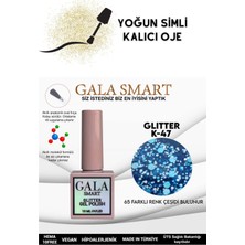 Gala Smart Yoğun Simli Glıtter Kalıcı Oje 10 ml K-47