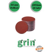 Grin 50 Adet 220 Kum Deliksiz 115 mm Cırt Zımpara Kağıdı El Zımparaları Avuç Içi Spiral Taşlama