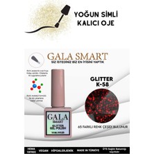 Gala Smart Yoğun Simli Glıtter Kalıcı Oje 10 ml K-58