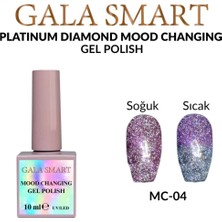 Gala Smart Platinum Diamond Kalıcı Oje 10 ml (Suda Renk Değiştiren Kalıcı Oje) Renk: Mc4