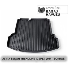 Elorcar Volkswagen Jetta Sedan Trendlıne (Cepli) 2011 - Sonrası 3D Bagaj Havuzu