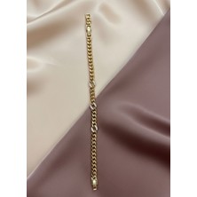 Zarene Silver Xuping Taşlı Zincir Bileklik 14K Gold