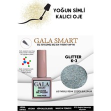 Gala Smart Yoğun Simli Glıtter Kalıcı Oje 10 ml K-3