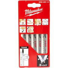Milwaukee Ahşap Dekupaj Bıçağı T234X 91 mm 5'li- 4932430141