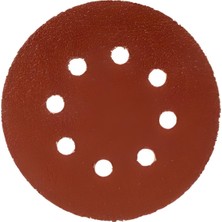 mobilyap 125MM x 8 Delikli Kahverengi Cırt Zımpara 220 Kum 50 Adet