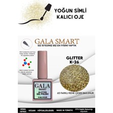 Gala Smart Yoğun Simli Glıtter Kalıcı Oje 10 ml K-26