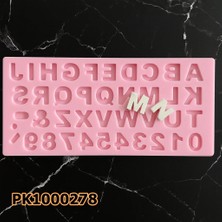 Poyrish 1007 - Silikon Kalıp Mum Kalıbı - Alfabe 1,5cm