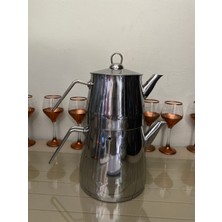 PremiumPort Jumbo Boy Piramit Tasarımlı Şık ve Kullanışlı Çaydanlık