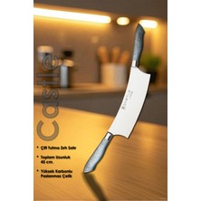 Castle Çift Tutma Mutfak Börek Pide Pizza Kıyma Şef Bıçak Salata Şef Zırh Bıçağı Lzg-17