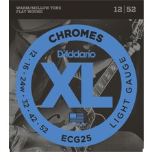 Ernie Ball Daddarıo ECG25 Elektro Gitar Tel Seti, Chromes, 12-52, Lıght