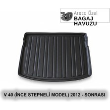 Elorcar Volvo V 40 (Ince Stepneli Model) 2012 - Sonrası 3D Bagaj Havuzu