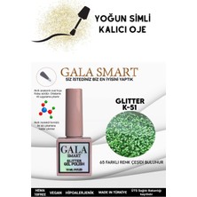 Gala Smart Yoğun Simli Glıtter Kalıcı Oje 10 ml K-51
