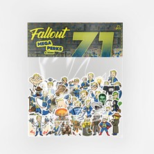 Baprile Fallout Mega Perks & More Sticker Paketi 71 Parça Kaliteli Su Geçirmez Etiket Seti