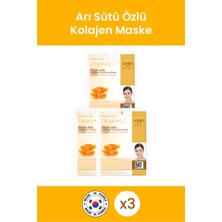 Dermal Besleyici, Nemlendirici, Arındırıcı Arı Sütü Özlü Kolajen Maske 23 gr 3 Adet