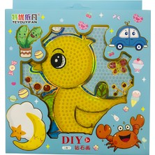 Elegantshop 5d Yapışan Boncuk Goblen Mozaik Tablo Pano 15*15 cm Civciv